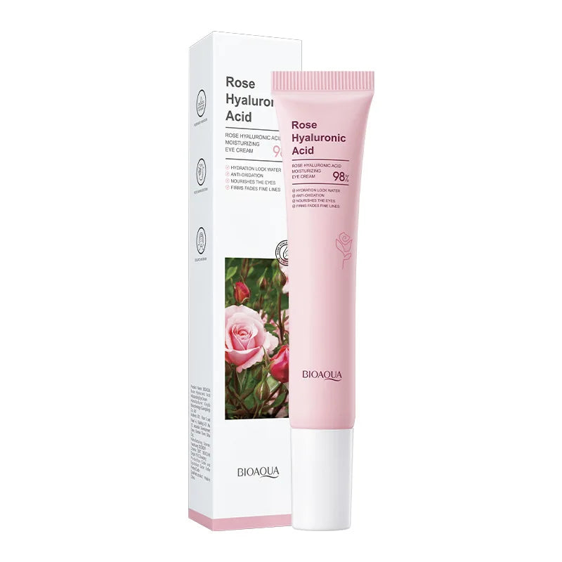Eye cream-1pcs NET WT Rose Hyaluronic Skincare Set – Hydrating & Brightening