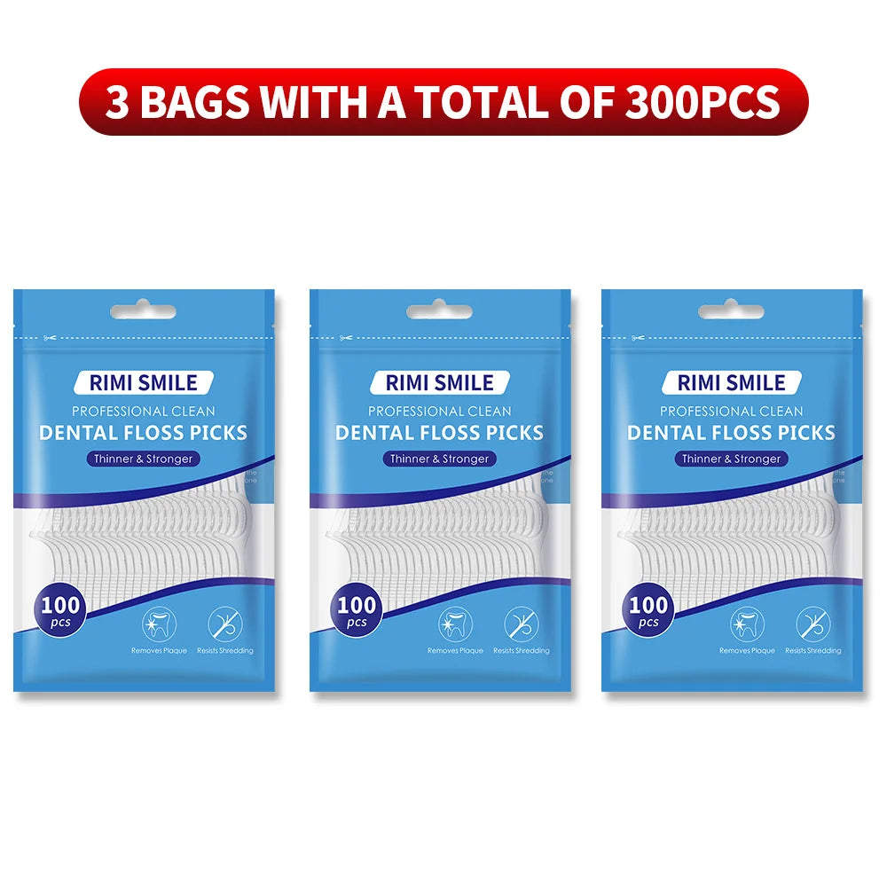 600PCS/300PCS/100PCS/50PCS/30PCS - Dental floss stick - interdental cleaning tool