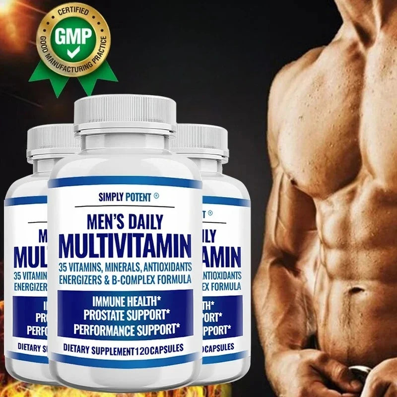 Men's Complete Daily Multivitamin – 23 Vitamins & Minerals for Energy, Immunity & Prostate Health