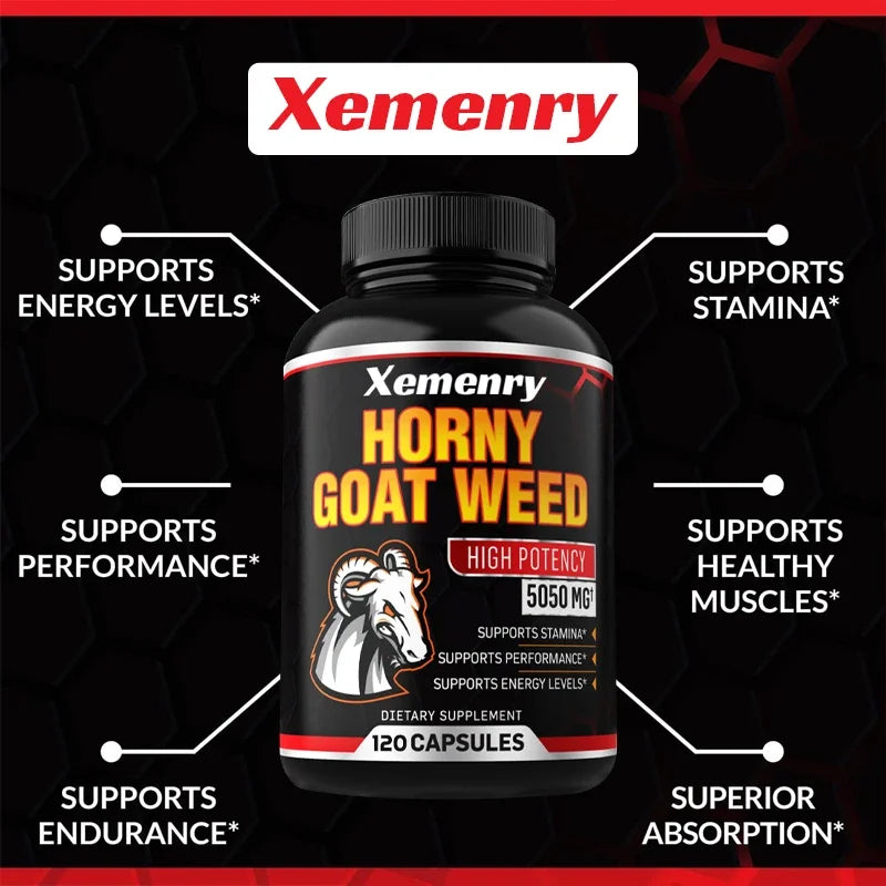 Epimedium & Black Pepper Vitality Capsules | Men's Energy & Stamina Support
