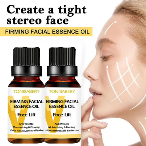 Firming facial essence oil dropper bottle, amber glass, black cap