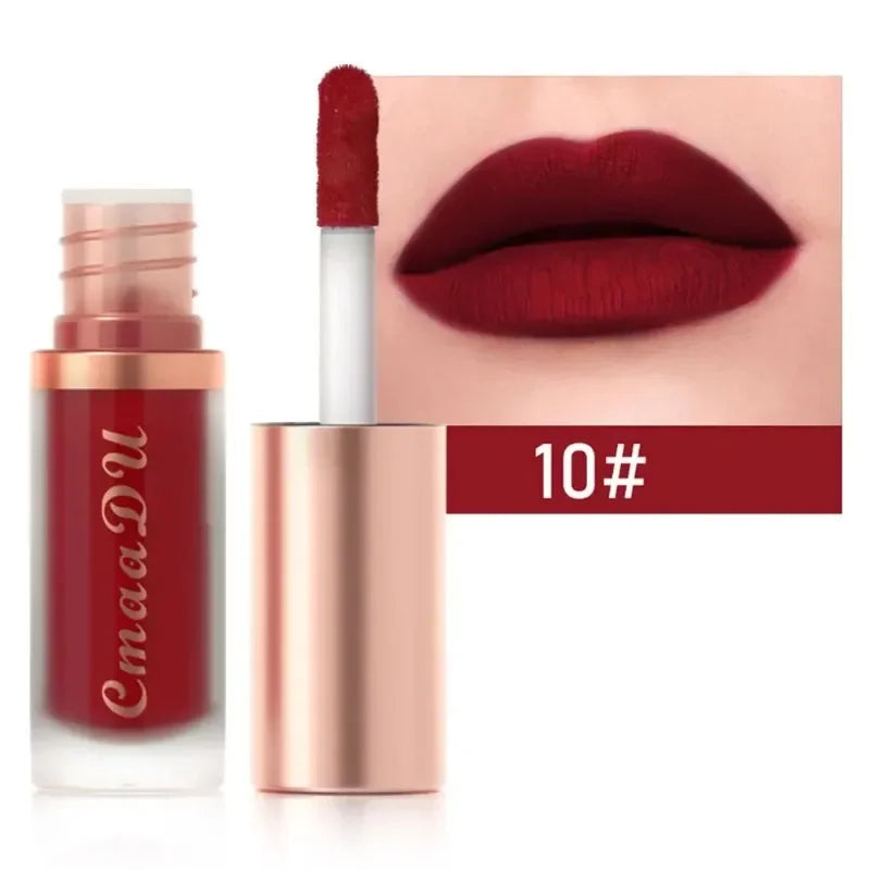 Waterproof Matte Velvet Lip Glaze Moisturizing Long Lasting Liquid Lipstick Non-stick Lip Gloss