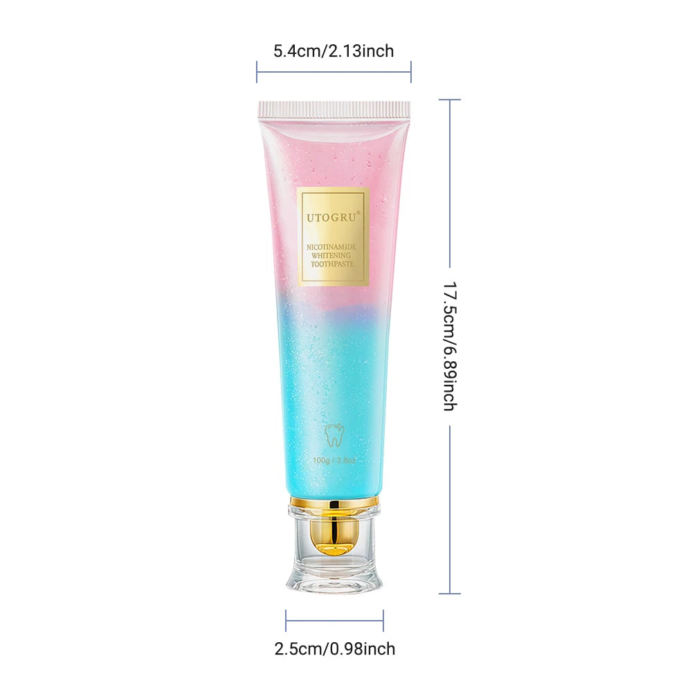 Whitening Toothpaste Nicotinamide Dazzling Toothpaste Remove Plaque Stains Teeth Oral Hygiene Clean Fresh Breath Teeth Care 100g