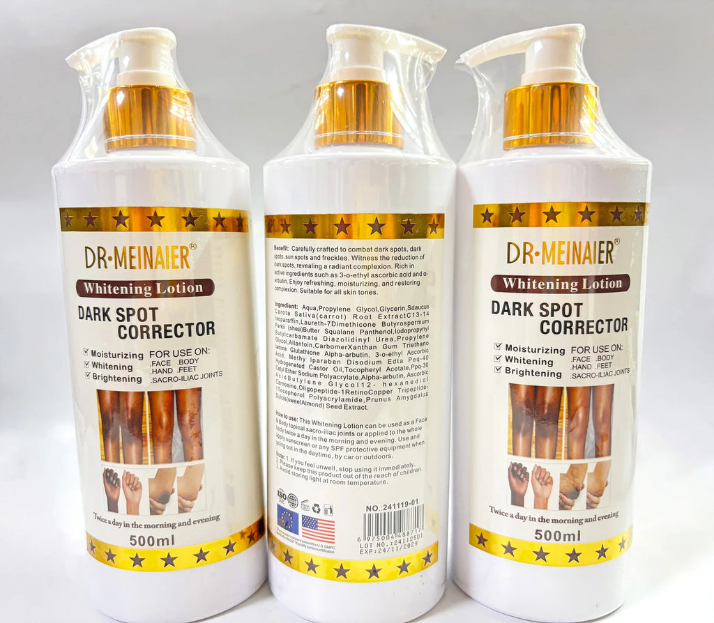 500ml Vegan Brightening Body Lotion, with AHA, Niacinamide, Moisturizing, Hydration, for All Skin Type, Radiant Skin Body Cream