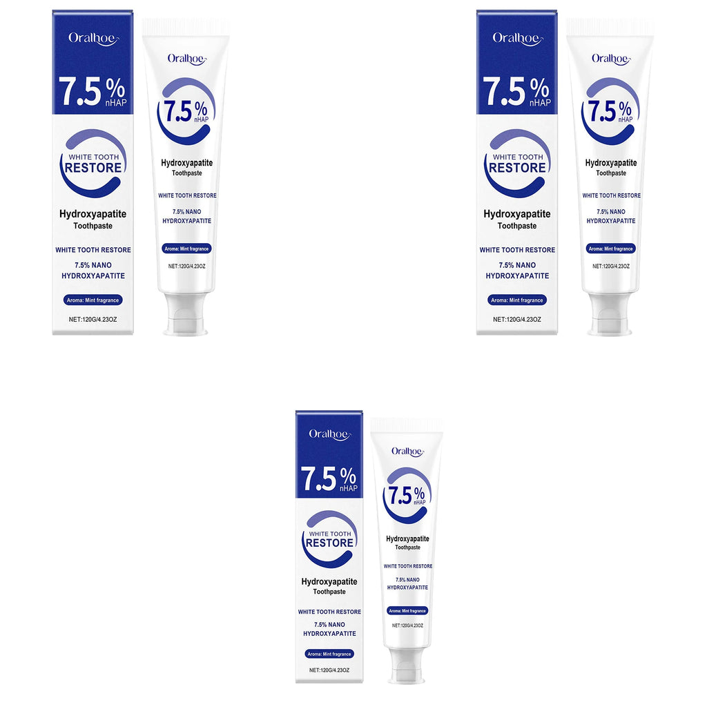 7.5% Hydroxyapatite Toothpaste for Sensitive Teeth - Enamel Protection & Strengthening, Fluoride-Free, Gentle & Effective Formul