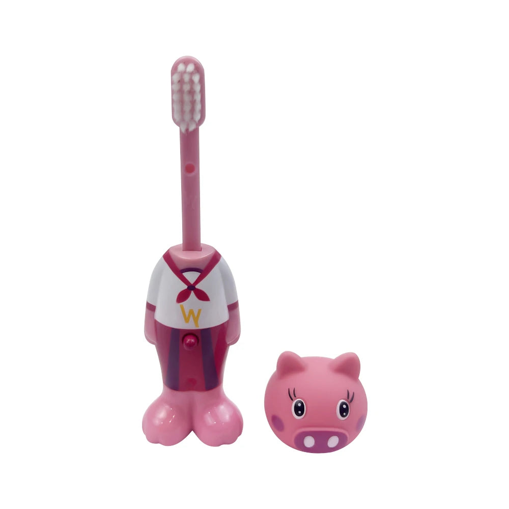 5pcs Cute Cartoon Soft Hair Toothbrush Soft Bristle Teeth Cleaning Brushing Bursh Tooth Brush Kids Training Oral Care