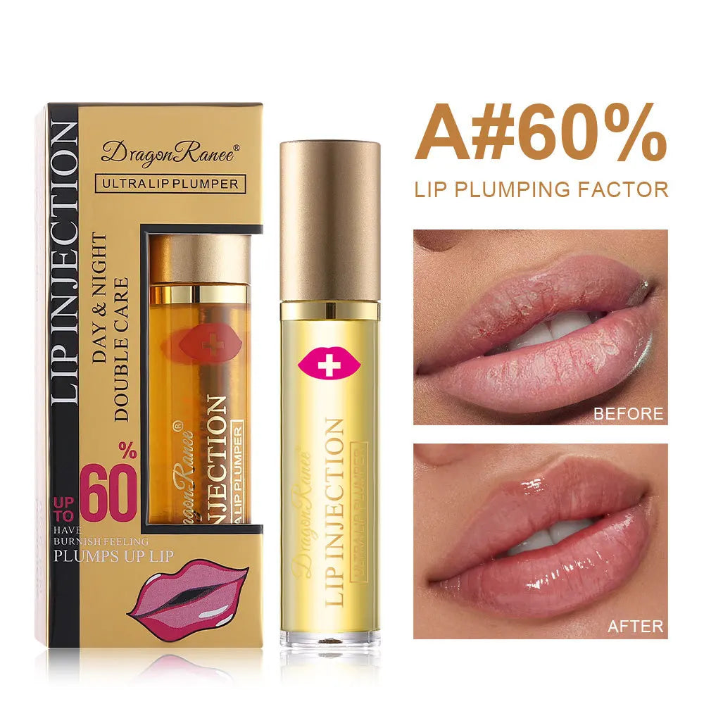 Instant Volumizing Lip Plumper Oil Lip Enhancer Moisturizing Anti-Wrinkle Lip Gloss - Sexy Lip Care Plumping Serum Lipstick