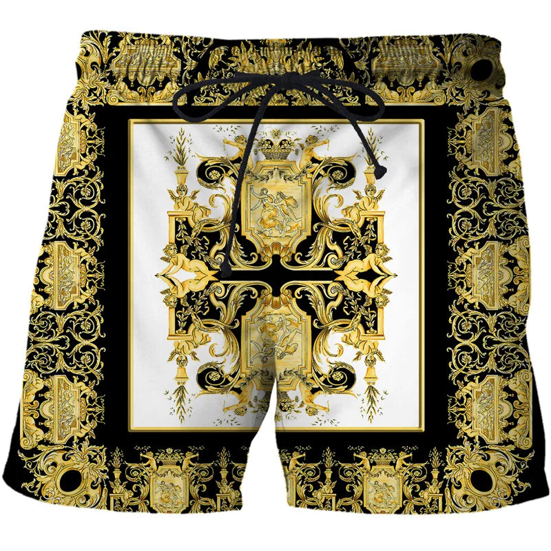 Luxury Beach Shorts  Men's Swim Trunks Casual  Surf