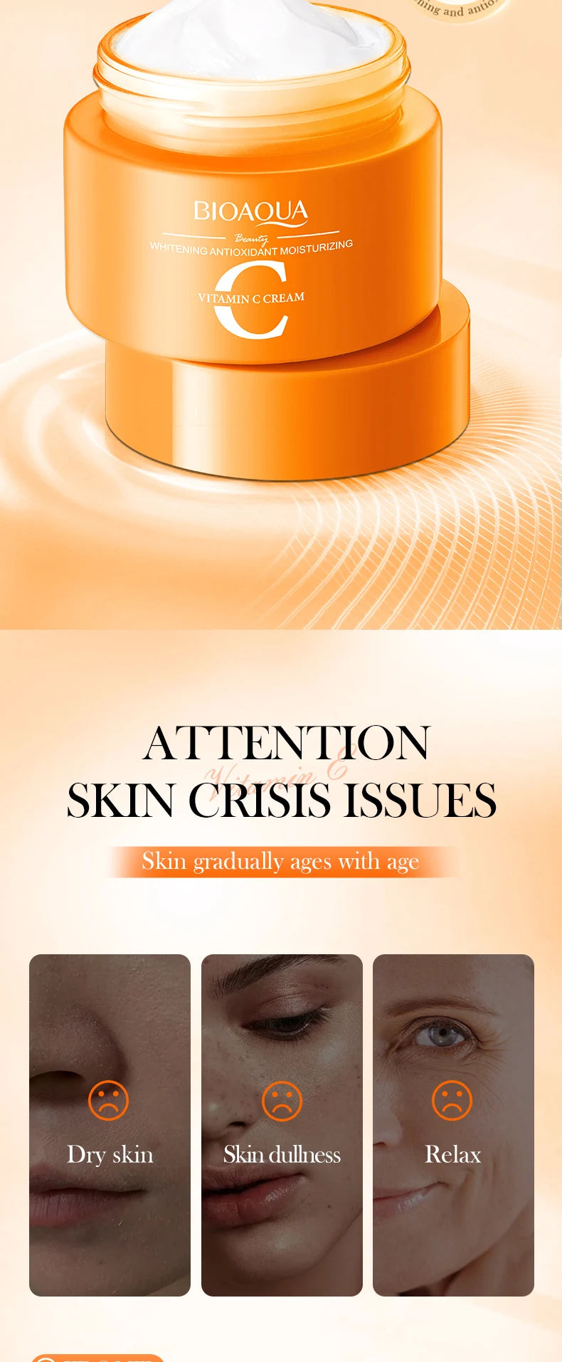 BIOAQUA Retinol Face Cream Moisturizing Whitening Anti-Aging Wrinkles Hyaluronic Acid Facial Cream Face Skin Care