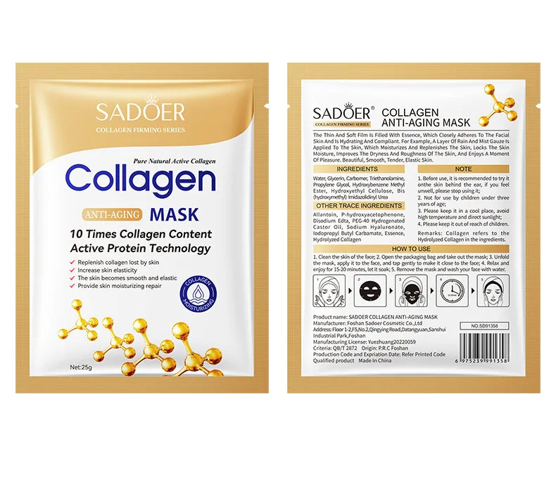 Collagen Renewal Face Mask — Set of 10