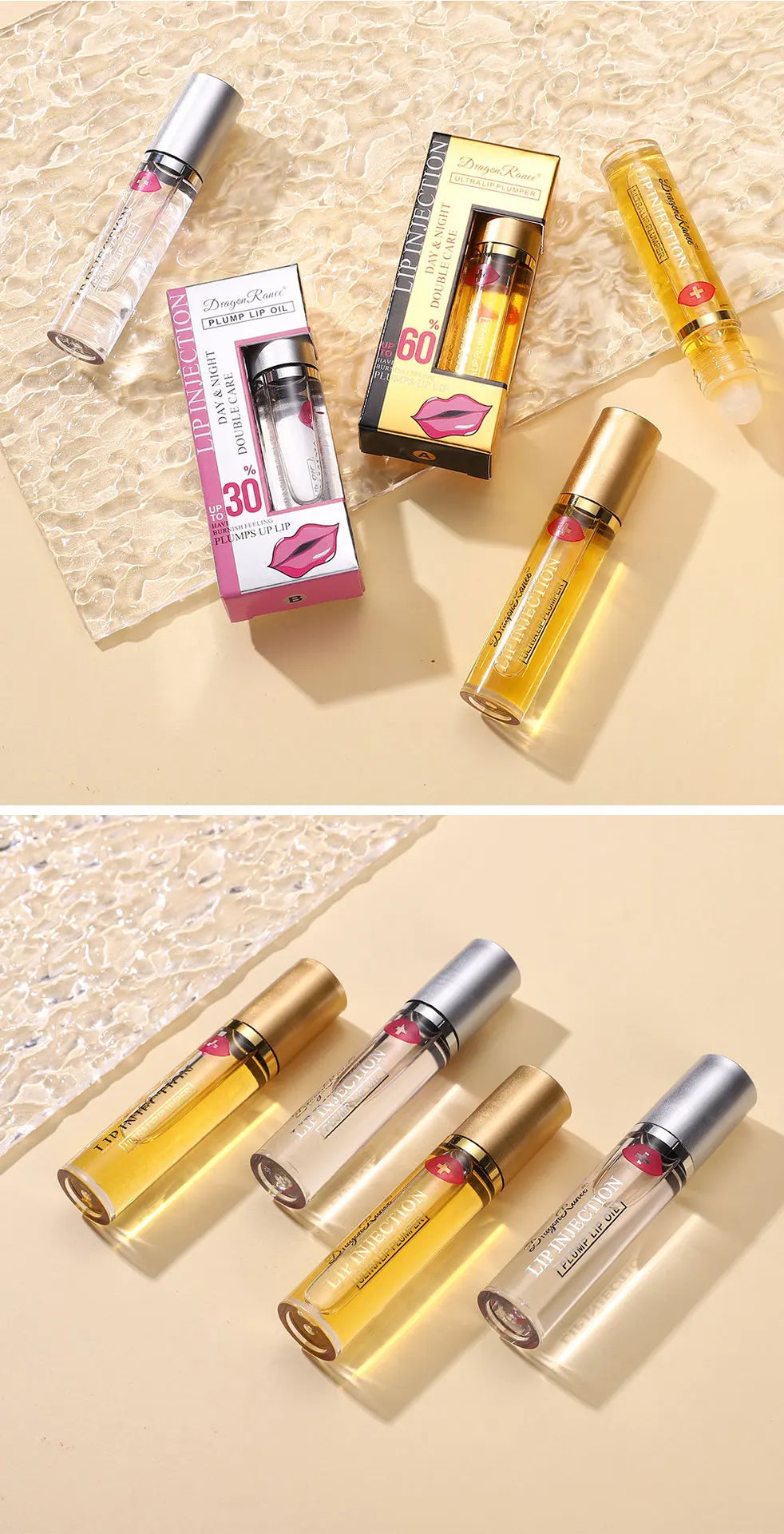 Instant Volumizing Lip Plumper Oil Lip Enhancer Moisturizing Anti-Wrinkle Lip Gloss - Sexy Lip Care Plumping Serum Lipstick
