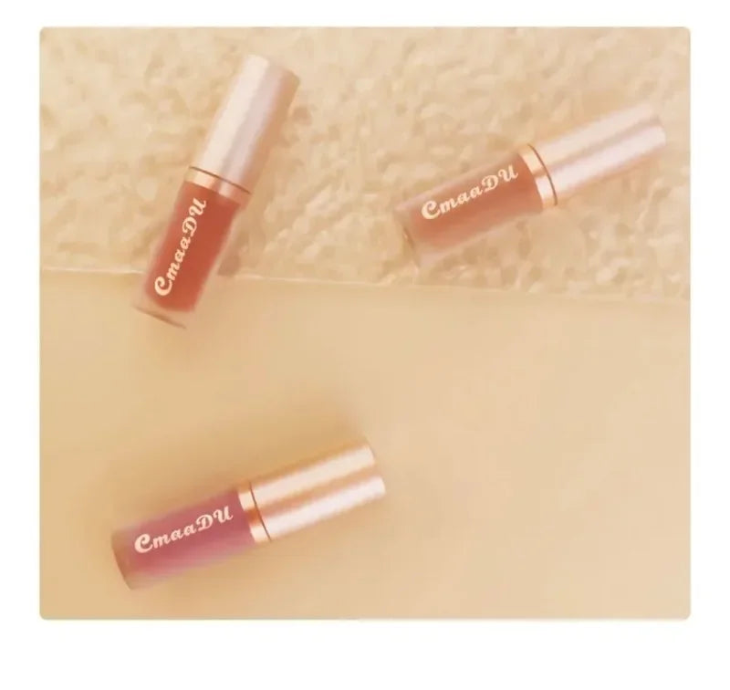 Waterproof Matte Velvet Lip Glaze Moisturizing Long Lasting Liquid Lipstick Non-stick Lip Gloss