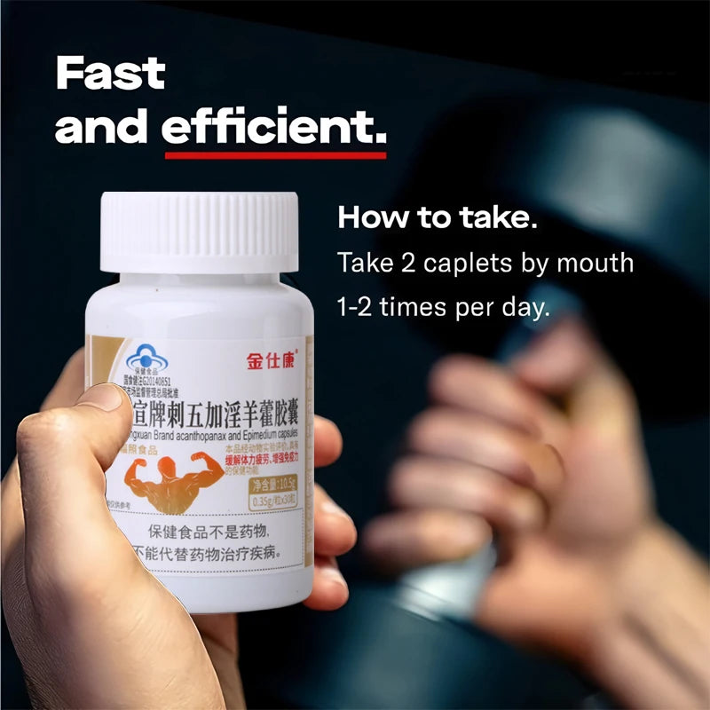 Enhance Endurance Supplement for Men -Supports Strength Muscle Energy and Increase Male Size Maca Natural Epimedium capsules