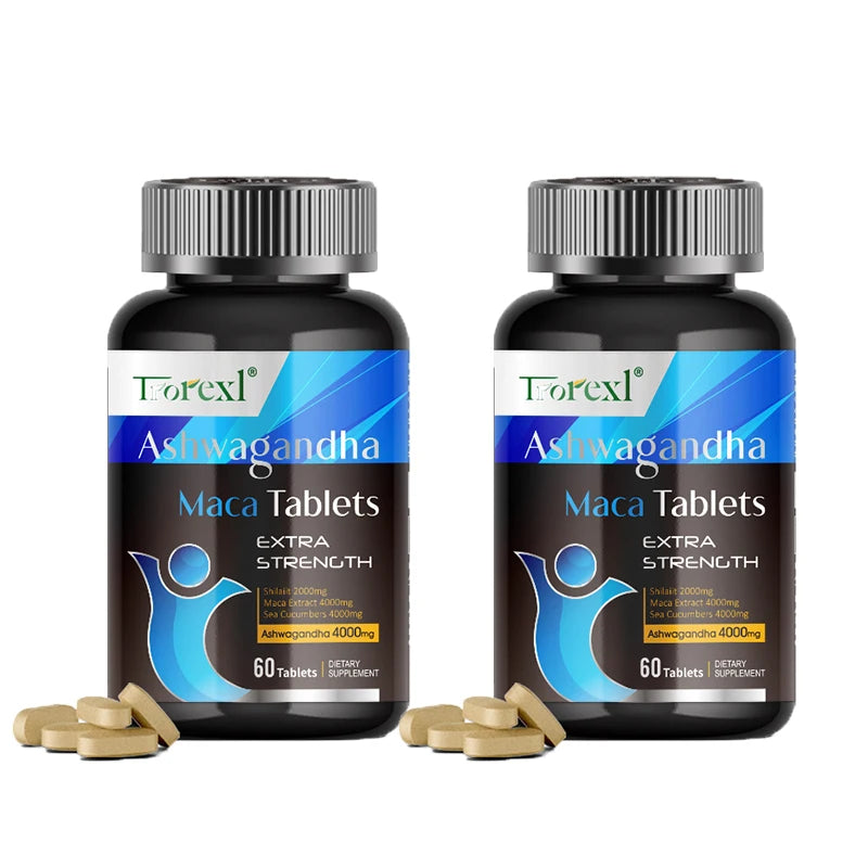 Men's Ashwagandha & Maca Energy Supplement – Stamina, Strength & Reproductive Health Support