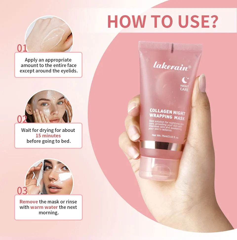 Collagen Overnight Peel-Off Mask – Hydrating & Firming Treatment
