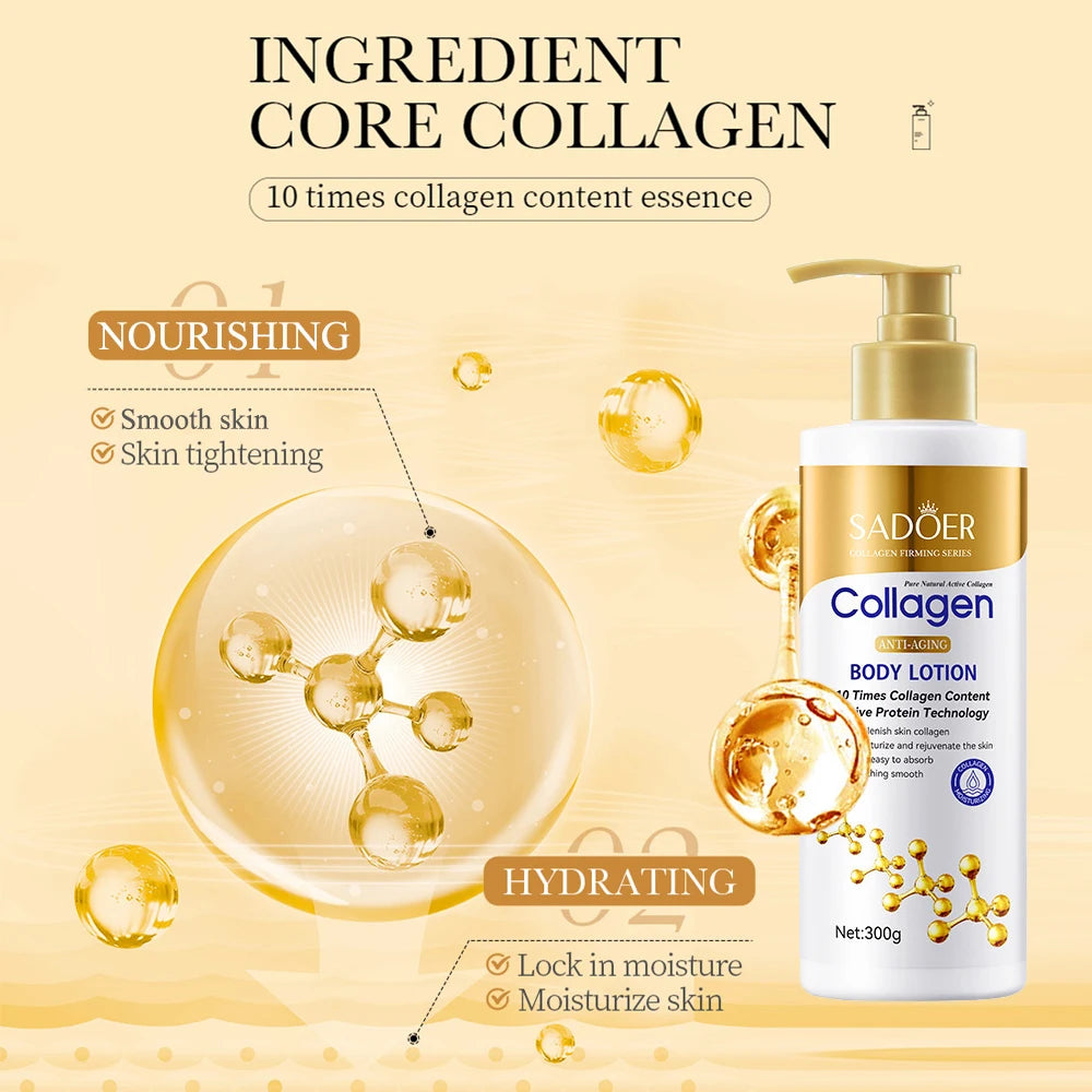 Collagen Body Lotion Hydration - Intense Moisturizer Anti-Aging