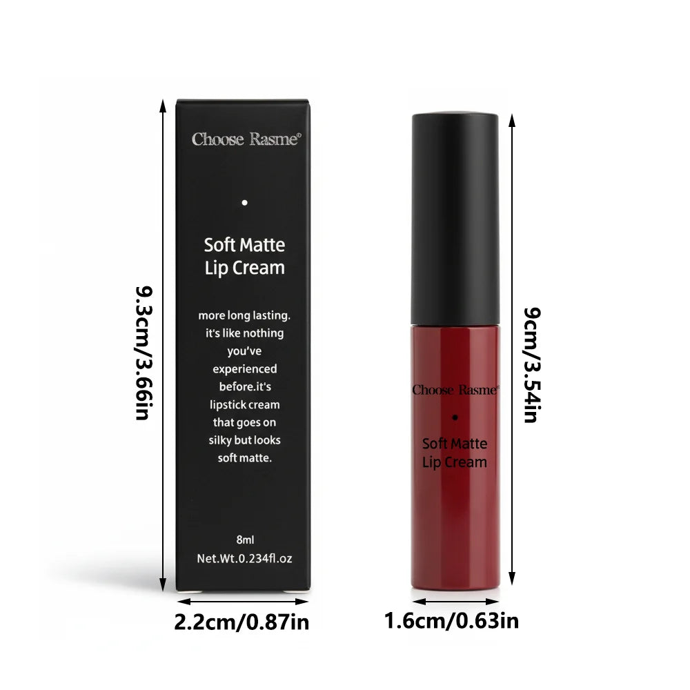 Matte Lip Gloss Liquid Lipstick Lipgloss Beauty Red Nude Waterproof