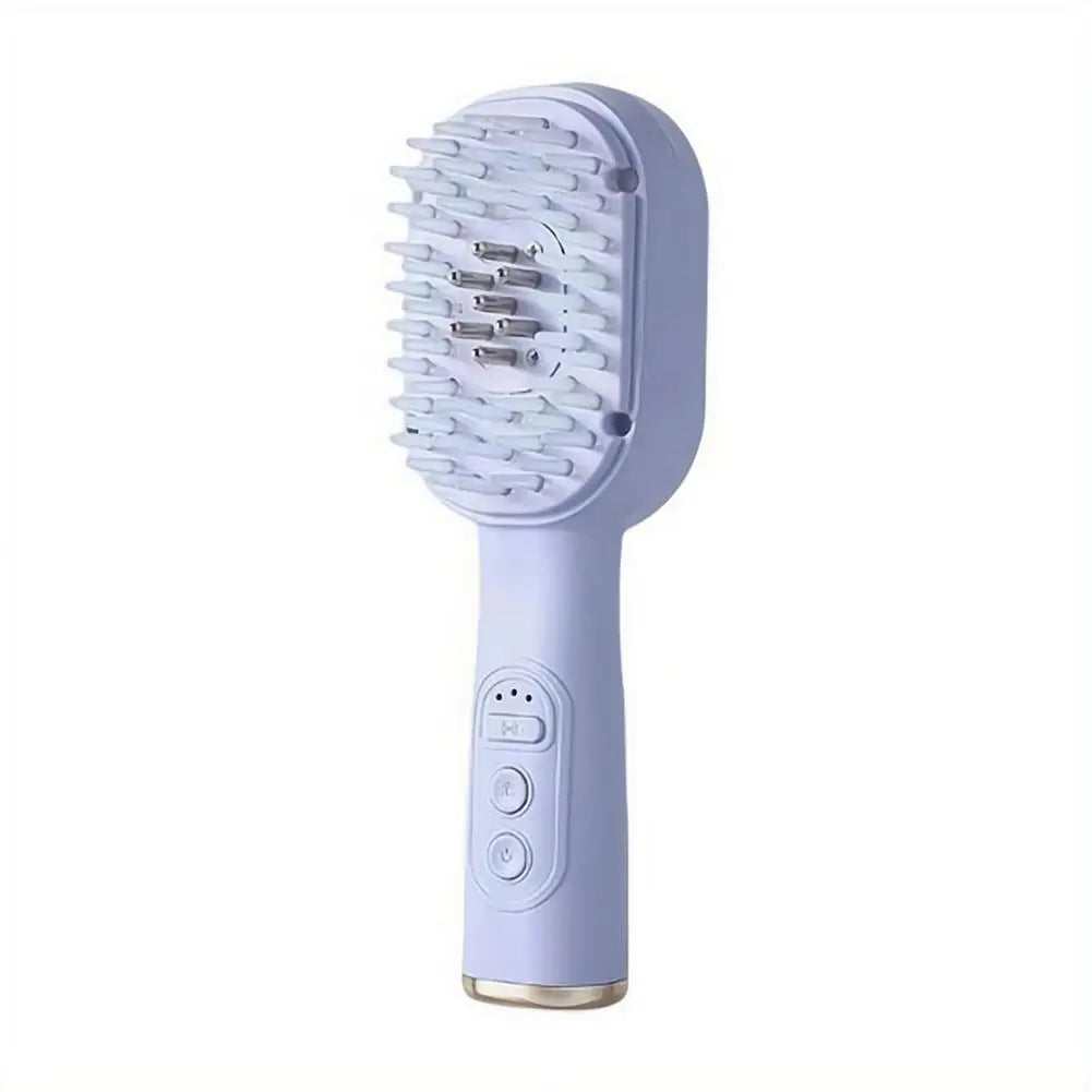 Electric Scalp Care Hair Growth Comb Red Light Therapy Microcurrent Stimulating Vibration Head Massage Thicker Stronger Hair