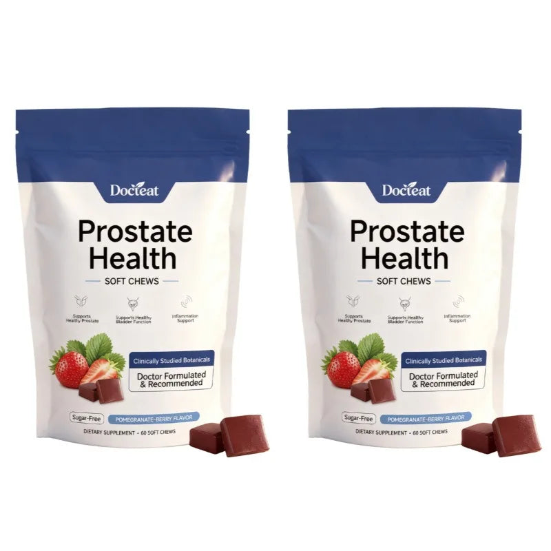 Men's Daily Prostate Health Supplement | 60 Soft Chews – Pomegranate Berry