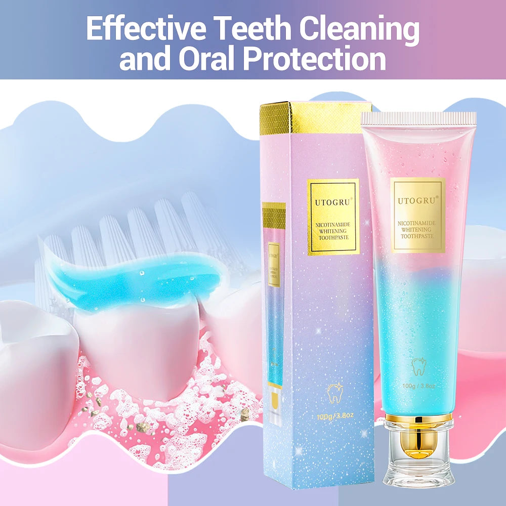 Whitening Toothpaste Nicotinamide Dazzling Toothpaste Remove Plaque Stains Teeth Oral Hygiene Clean Fresh Breath Teeth Care 100g