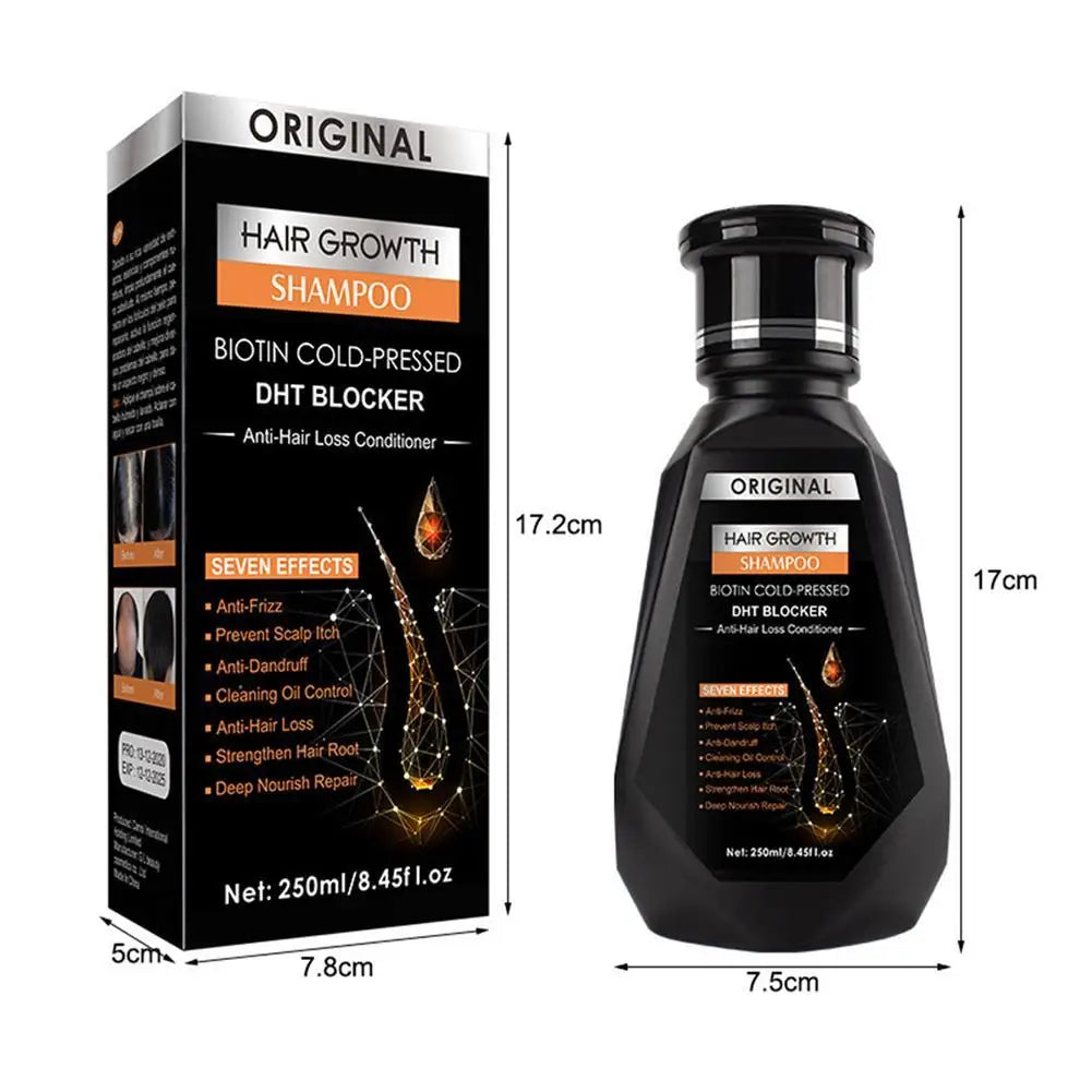 1/2/3Pcs Hair Growth Shampoo, Ginger Shampoo Deep Cleaning Nourish Scalp Deep Cleaning Nourish Scalp Enhance Hair Elasticity