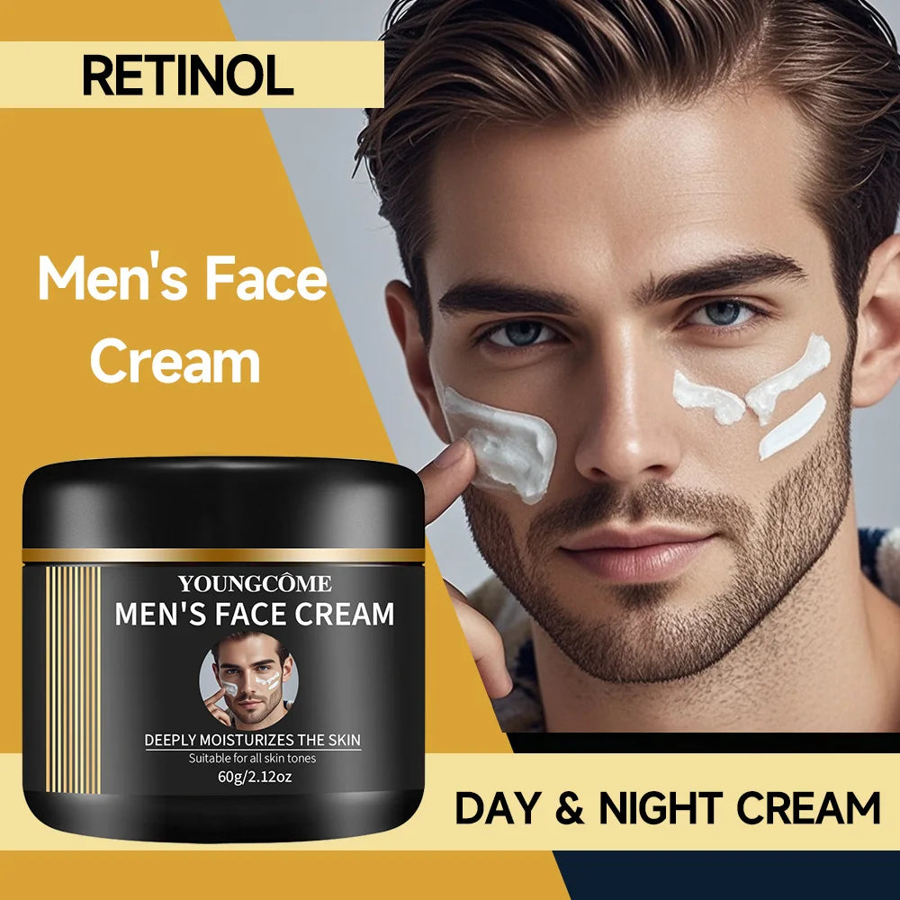 Men's Retinol Anti-Aging Face Cream — Wrinkle Smoothing & Skin Firming