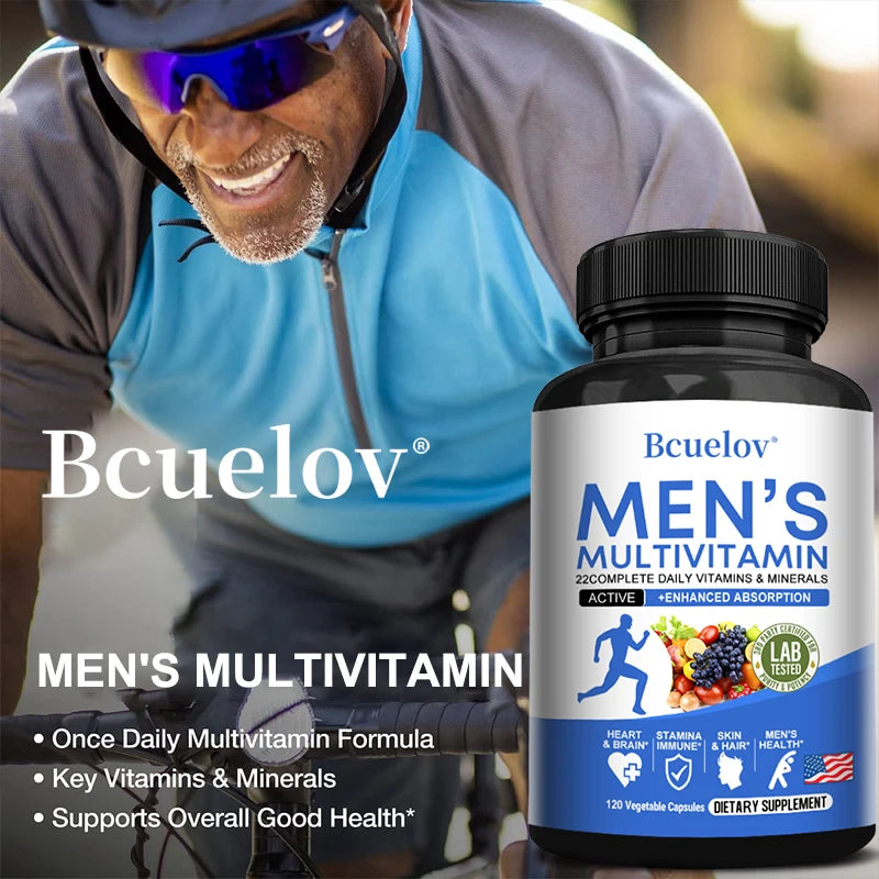 Men's Daily Multivitamin – Energy, Focus & Vitality Complex | 120 Vegetarian Capsules
