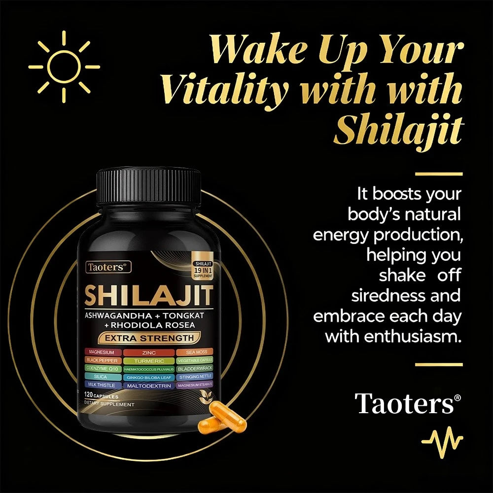 Shilajit 19-in-1 Organic Wellness Complex | Sea Moss, Ashwagandha, Magnesium & Zinc