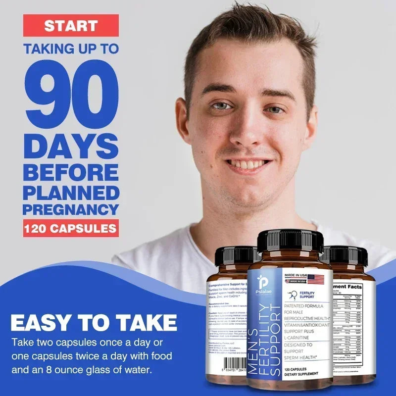Men's Fertility & Reproductive Health Supplement – L-Carnitine, CoQ10 & Multivitamin Complex