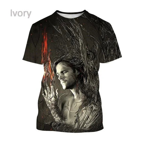 Short Sleeve Hip Hop Street Unisex Oversized Men's T Shirt