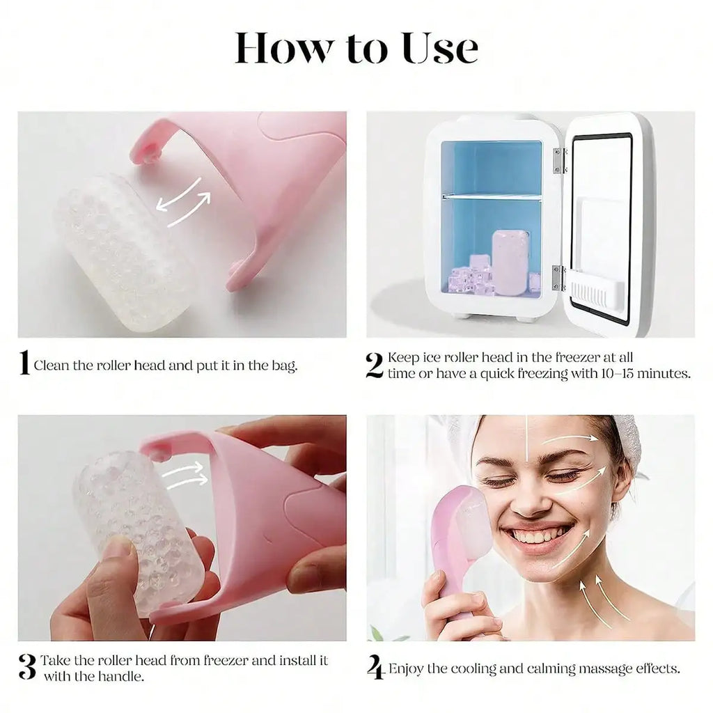 Botanica Luxe Facial Ice Roller | De-Puffing & Skin-Soothing Massage Tool