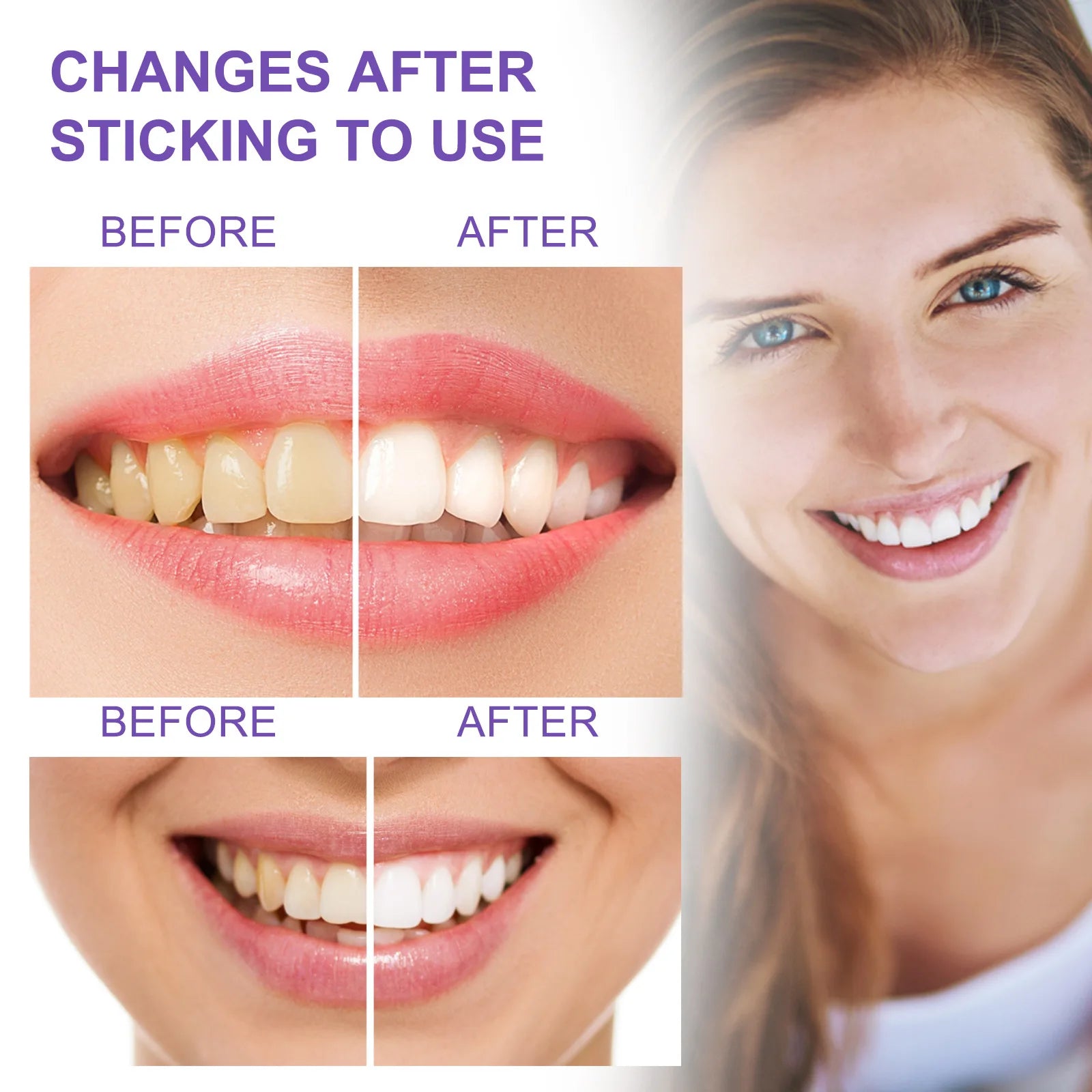 Whitning Toothpaste Freshen Breath Remove Stains Oral Hygiene Clean