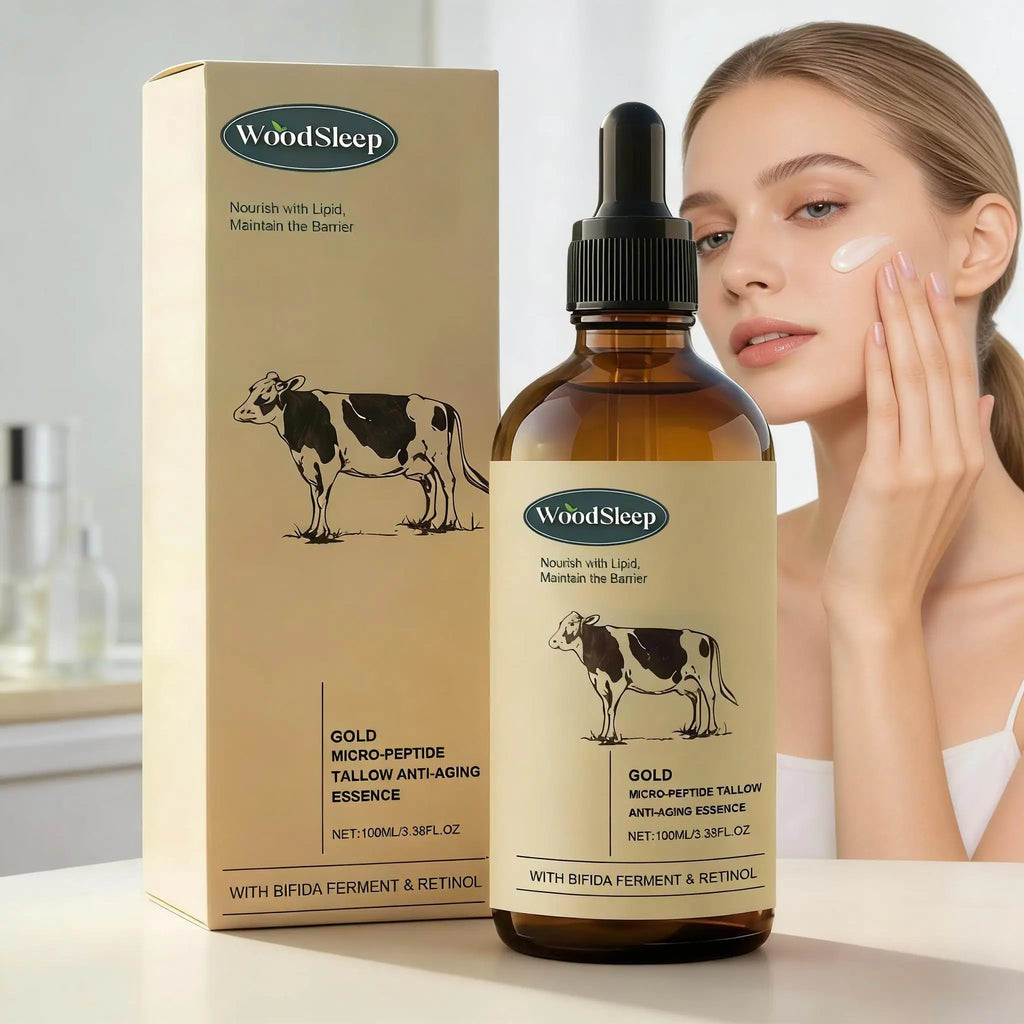 Beef Tallow Serum Anti-Wrinkle Shrinking Pores Tighten Loose Skin Reduce Fine Lines Hydrating Anti Aging Moisturizing Face Care
