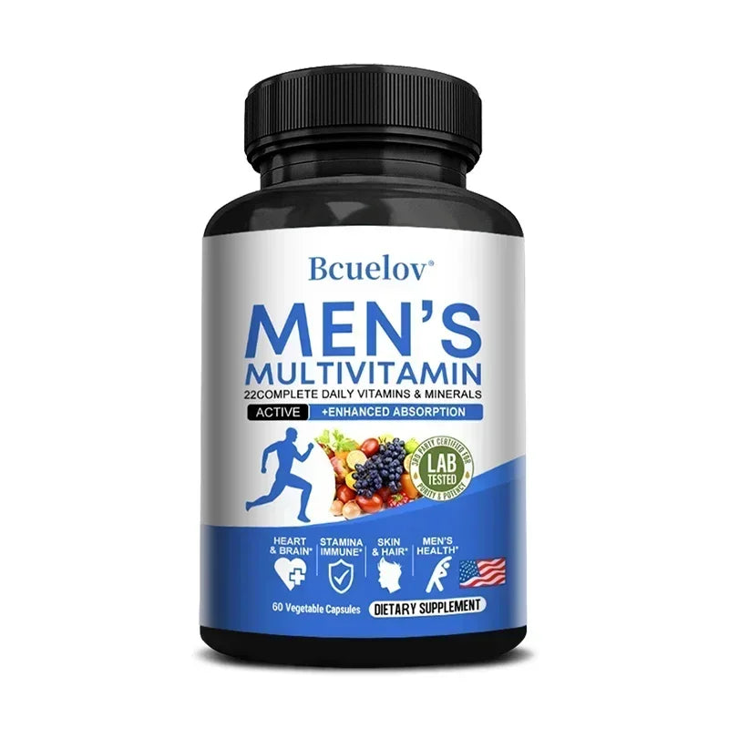 Men's Daily Multivitamin – Energy, Focus & Vitality Complex | 120 Vegetarian Capsules