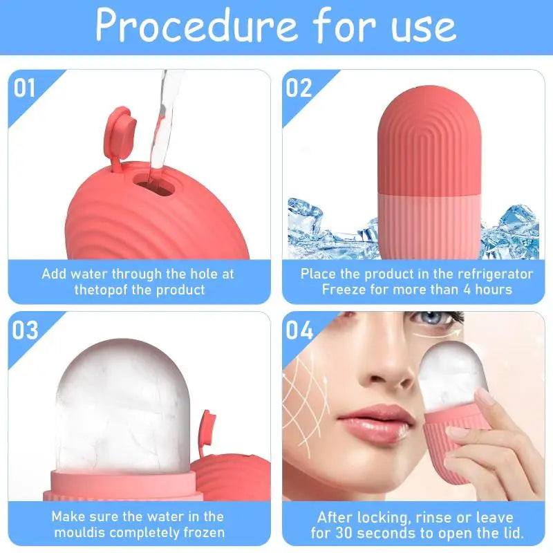 Ice Roller Mold — Depuffing & Pore-Minimizing Facial Massage Tool