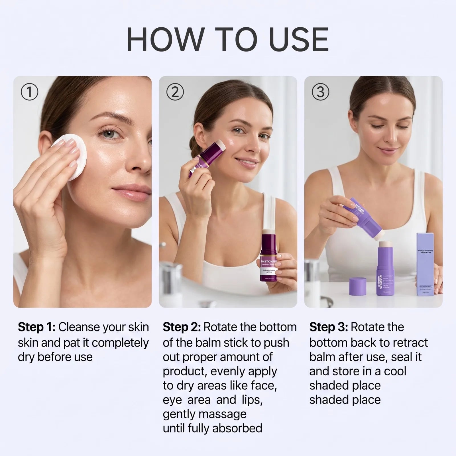 PDRN Calcium Volume Multi Balm | Korean Anti-Oxidant Cream for Face, Eyes & Neck