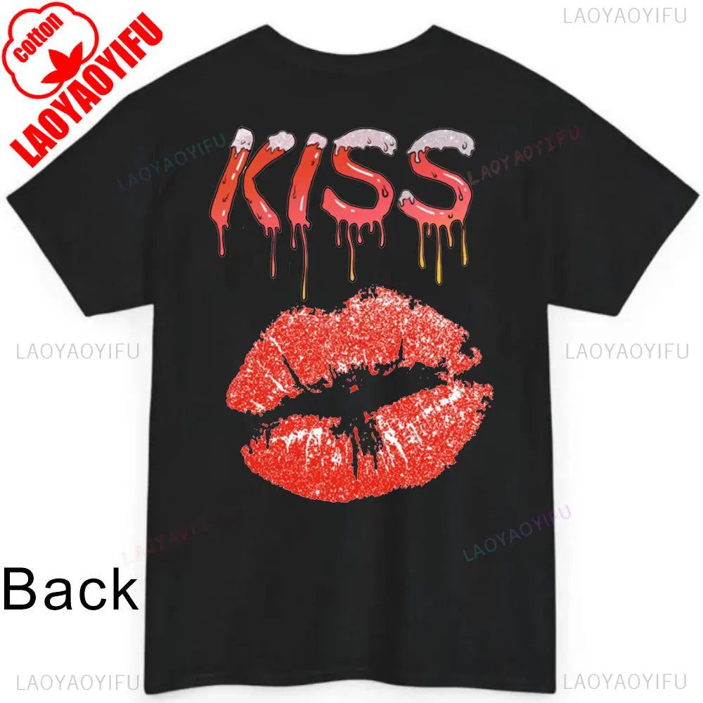 JUST KISS ME T Shirt  We Can Talk Later Mas Amor Por Favor Cruel Pancake Unisex Shirt Inspirational Mental Health Tees