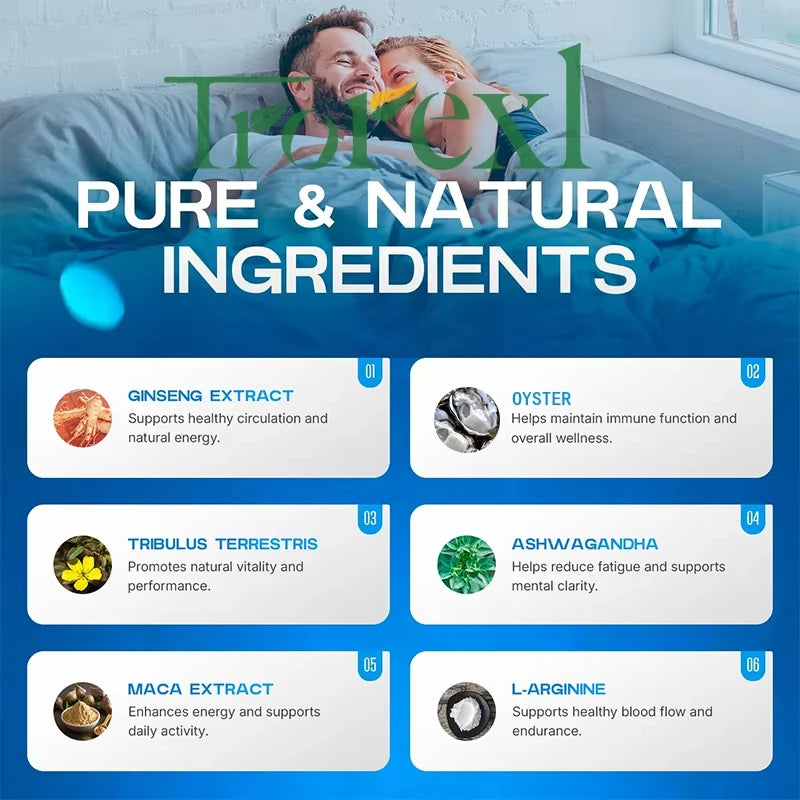 Oyster, Ginseng & Maca Vitality Complex | Energy, Stamina & Reproductive Health Support