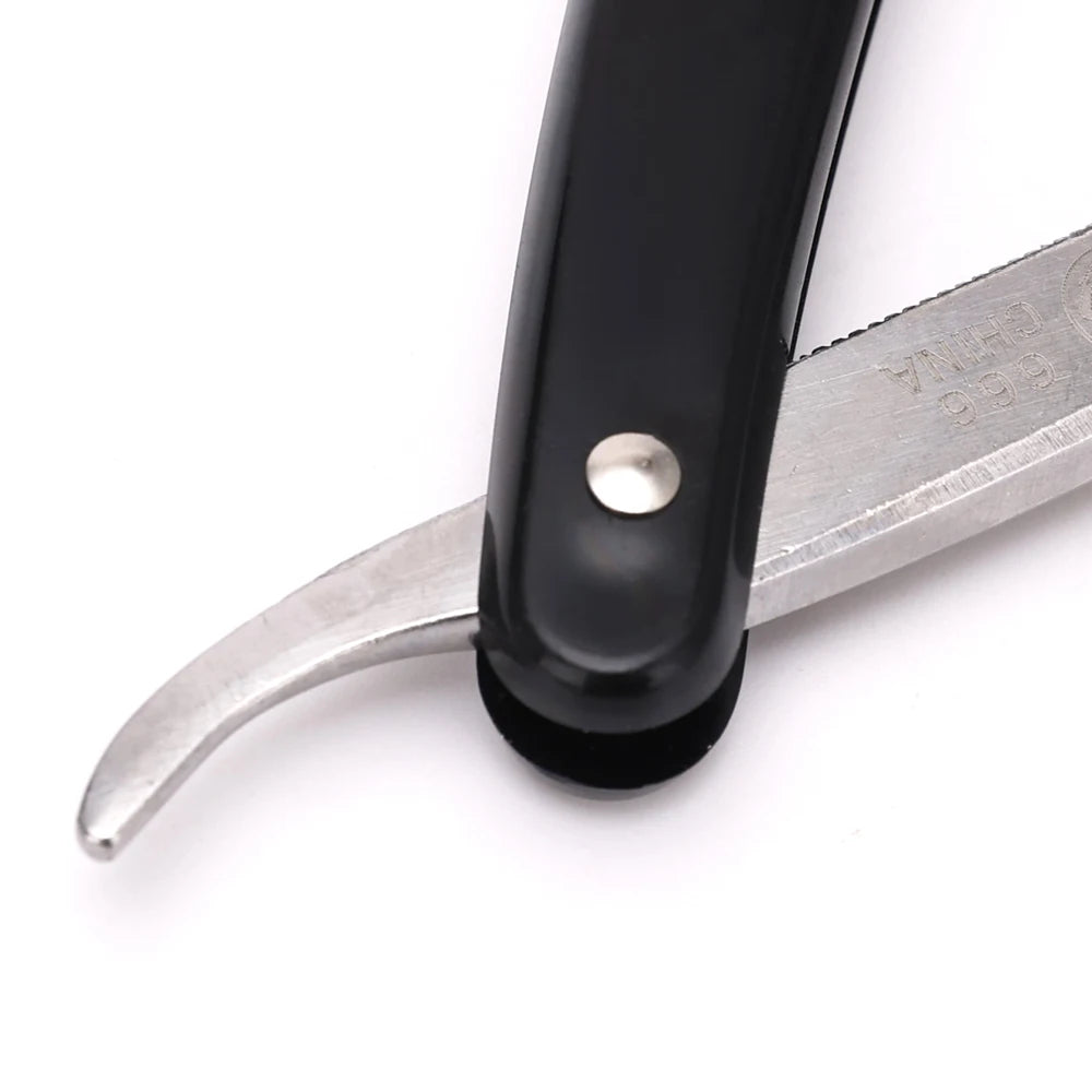 Men's Manual Folding Beard Knife Barber Stainless Steel Straight Shaver Classic Facial Epilator Professional Shaving Supplies
