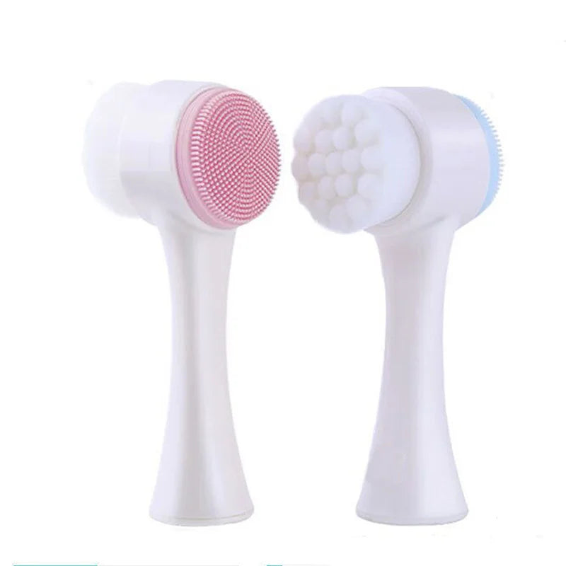 Double-Sided Silicone Facial Cleansing Brush – Deep Pore Cleanse & Gentle Exfoliation