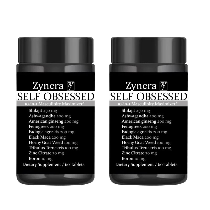 Ashwagandha, Shilajit & Maca Men's Vitality Complex | Energy, Stamina & Antioxidant Support