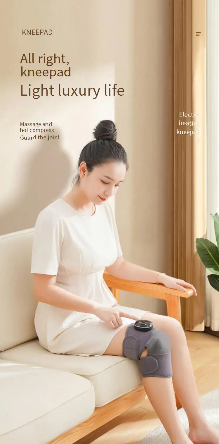 2026/Best sales Wireless Knee Massager Hot Compress for Effective Physiotherapy and Pain Relief