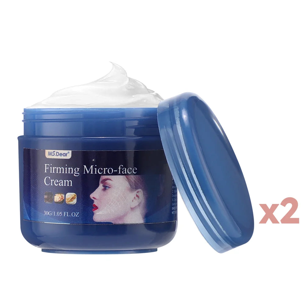 2Pcs Firming Face-lift Slimming Cream V-Shape Slimming Removal Masseter Muscle Double Chin Face Fat Burning Anti-Wrinkle Product