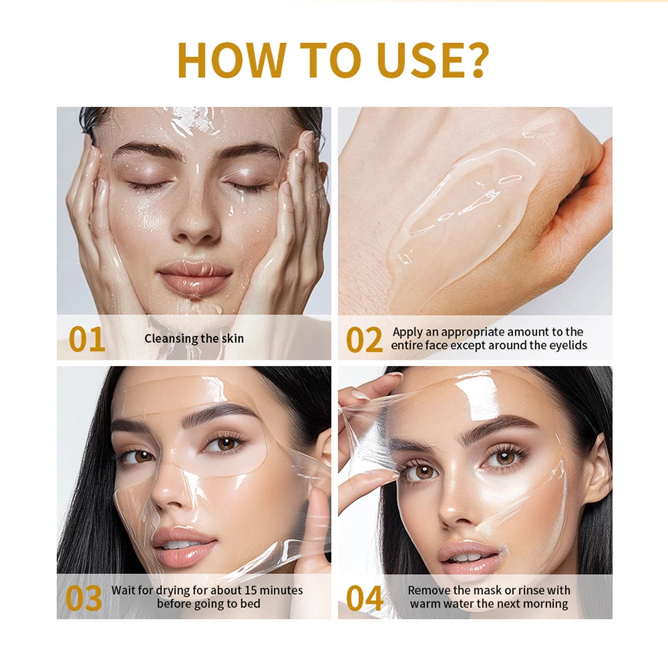 Collagen Overnight Peel-Off Mask – Hydrating & Firming Treatment